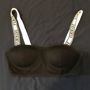 Feminist padded cup bralette